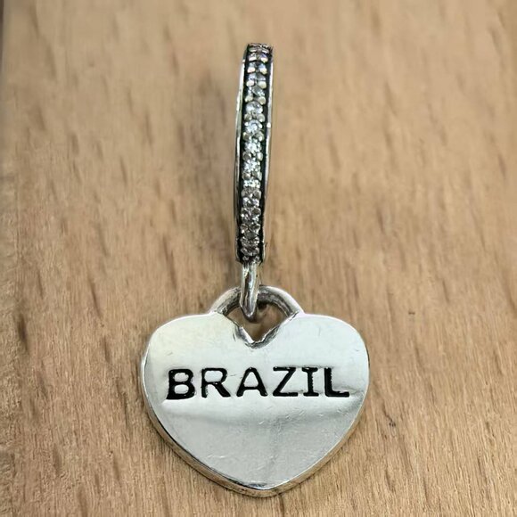 Pandora Brazil Flag Exclusive Charm, S925 Silver Bracelets - Picture 2 of 4